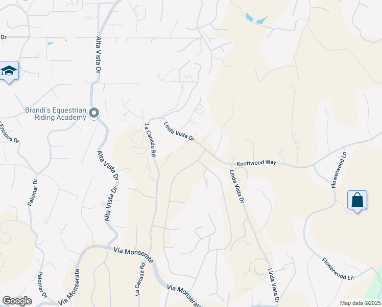 map of restaurants, bars, coffee shops, grocery stores, and more near 3737 Keri Way in Fallbrook