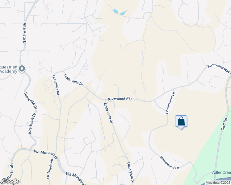 map of restaurants, bars, coffee shops, grocery stores, and more near 2546 Knottwood Way in Fallbrook