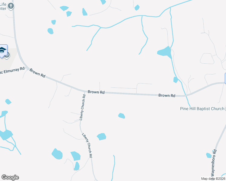 map of restaurants, bars, coffee shops, grocery stores, and more near 1813-1926 Brown Road in Hephzibah