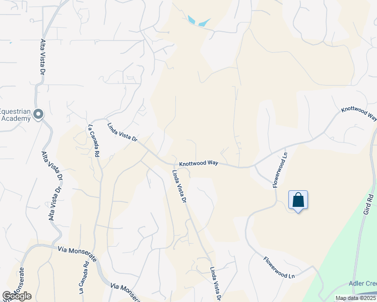 map of restaurants, bars, coffee shops, grocery stores, and more near 2546 Knottwood Way in Fallbrook