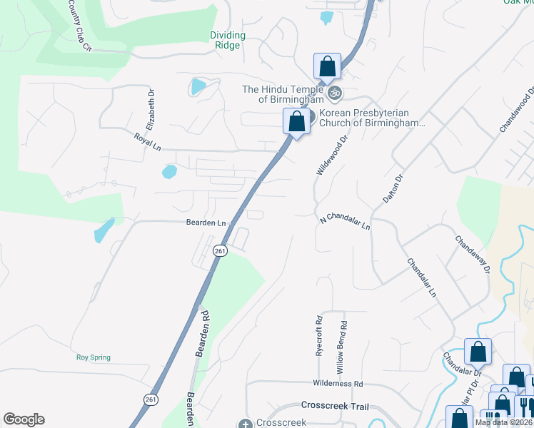 map of restaurants, bars, coffee shops, grocery stores, and more near 126 Sugar Drive in Pelham
