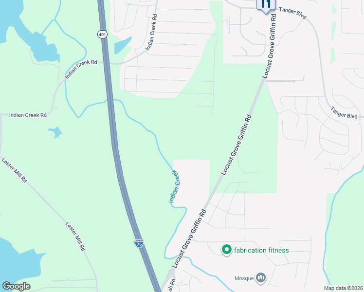 map of restaurants, bars, coffee shops, grocery stores, and more near in Locust Grove