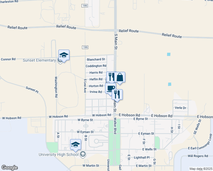 map of restaurants, bars, coffee shops, grocery stores, and more near 5822 Kincaid Rd in Roswell