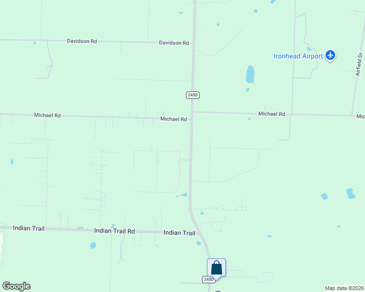 map of restaurants, bars, coffee shops, grocery stores, and more near 8250 Farm to Market Road 2450 in Sanger