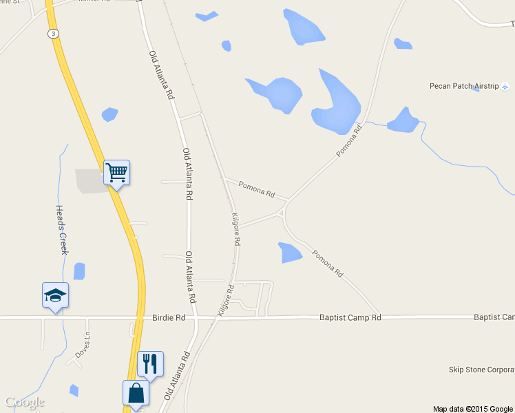 map of restaurants, bars, coffee shops, grocery stores, and more near 202 Pomona Rd in Griffin