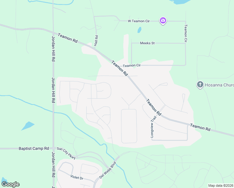 map of restaurants, bars, coffee shops, grocery stores, and more near 104 Whitney Lane in Griffin