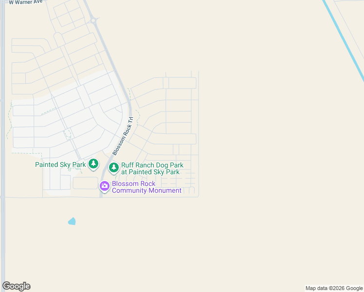 map of restaurants, bars, coffee shops, grocery stores, and more near 119 West Rock Needle Trl in Apache Junction