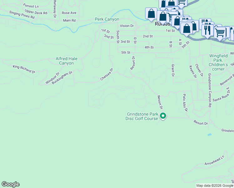 map of restaurants, bars, coffee shops, grocery stores, and more near 514 Mountain High in Ruidoso