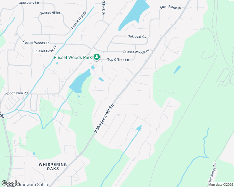map of restaurants, bars, coffee shops, grocery stores, and more near 3989 South Shades Crest Road in Hoover