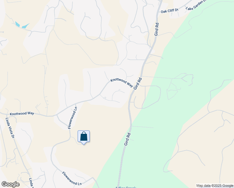 map of restaurants, bars, coffee shops, grocery stores, and more near 3133 Larkwood Court in Fallbrook