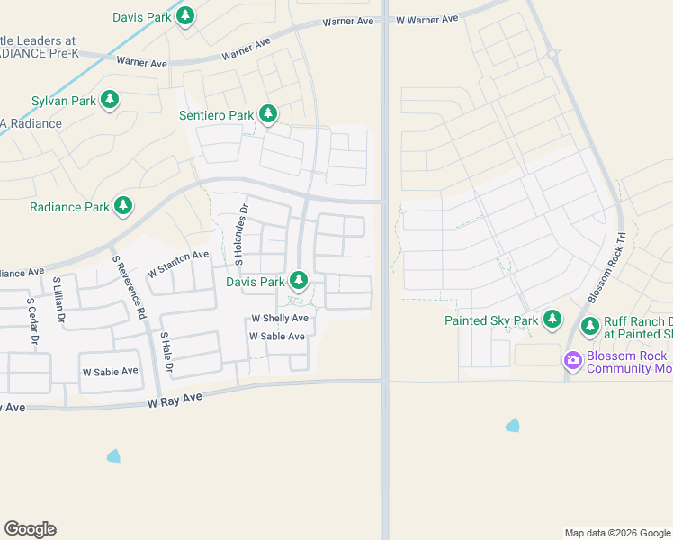 map of restaurants, bars, coffee shops, grocery stores, and more near North Ironwood Road in Mesa
