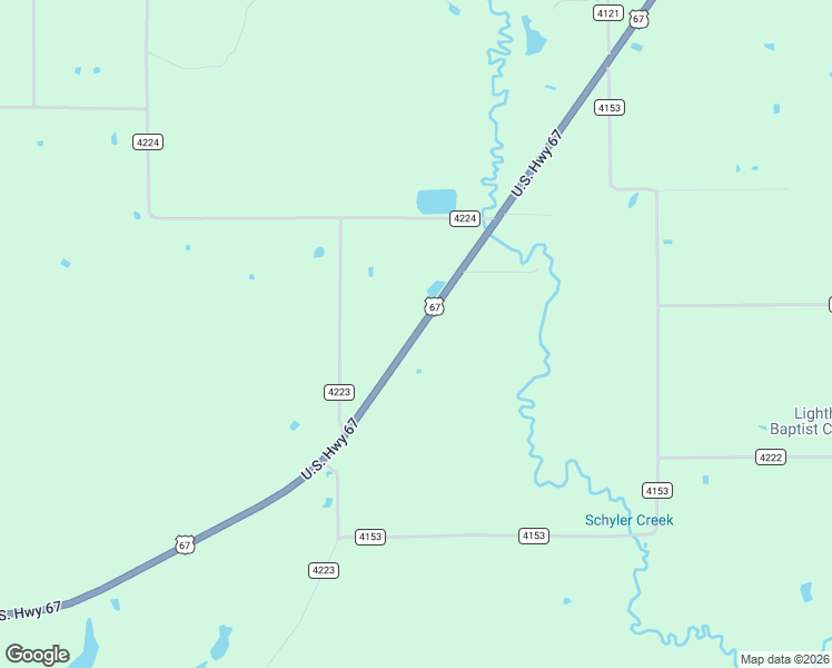 map of restaurants, bars, coffee shops, grocery stores, and more near U.S. 67 in Simms