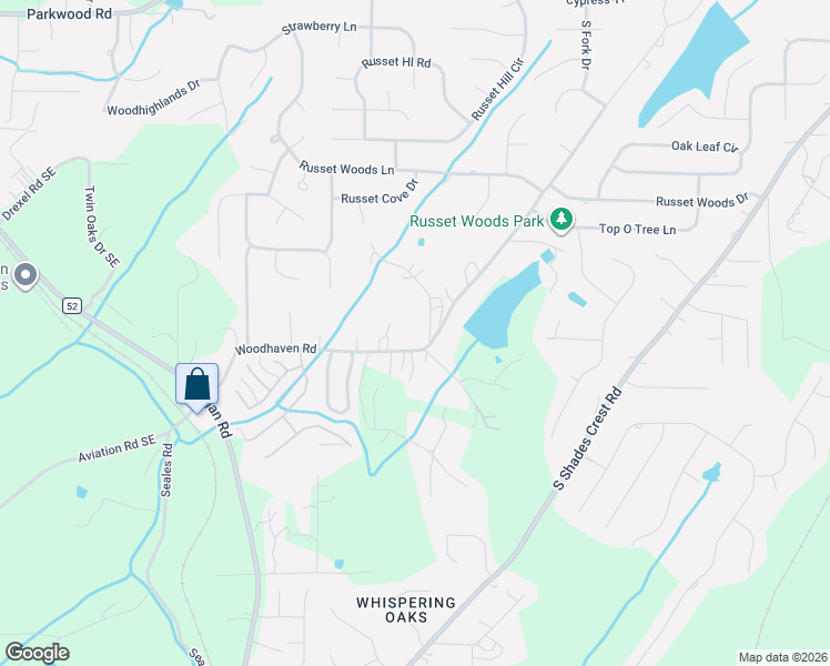 map of restaurants, bars, coffee shops, grocery stores, and more near 3905 Woodhaven Road in Hoover