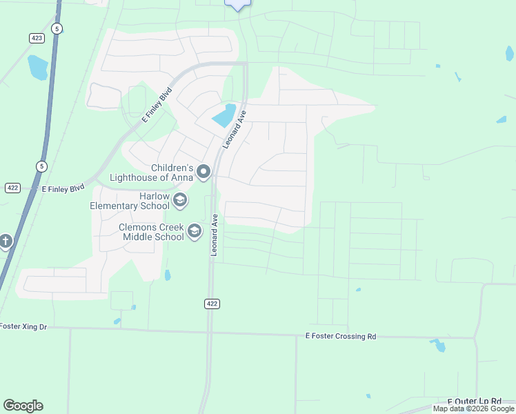 map of restaurants, bars, coffee shops, grocery stores, and more near in Anna