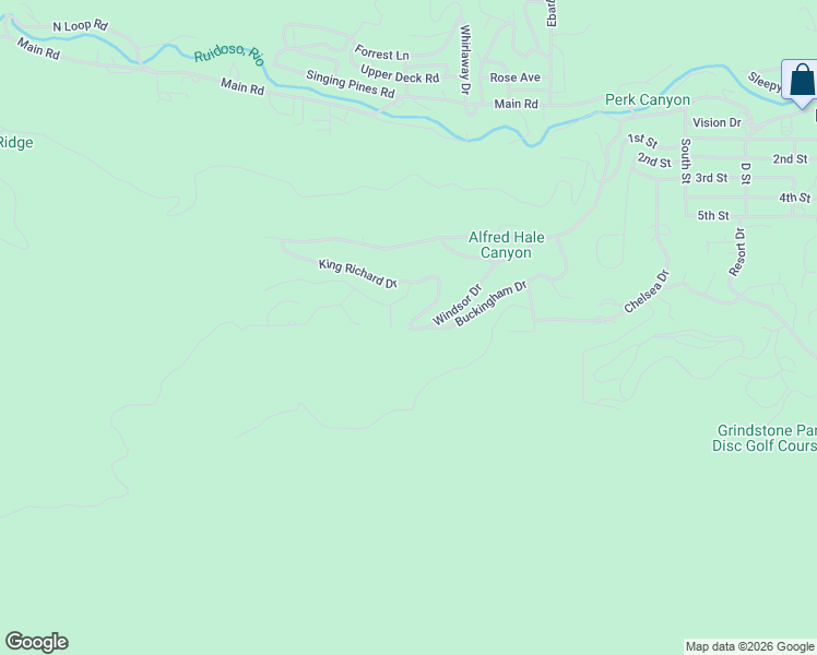 map of restaurants, bars, coffee shops, grocery stores, and more near Ivanhoe Road in Ruidoso