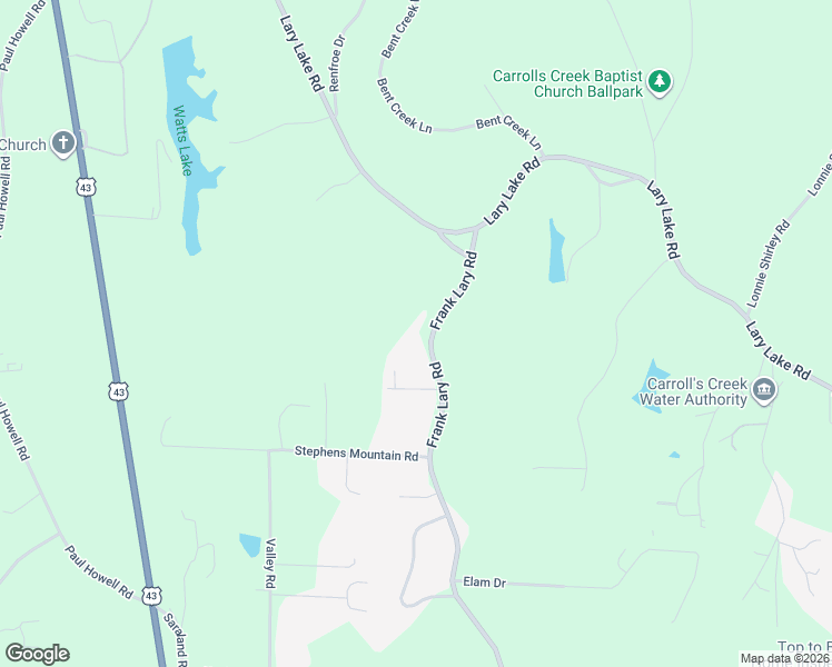 map of restaurants, bars, coffee shops, grocery stores, and more near 14338 Frank Lary Road in Northport