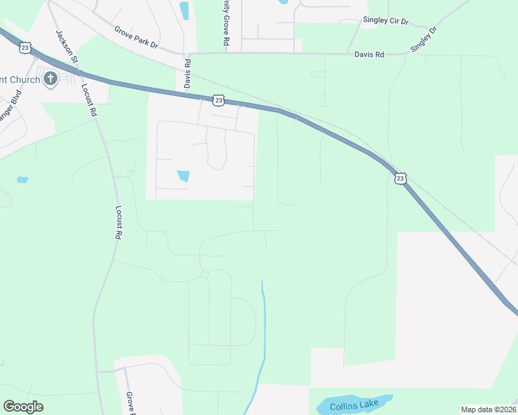 map of restaurants, bars, coffee shops, grocery stores, and more near 197 Weymouth Drive in Locust Grove