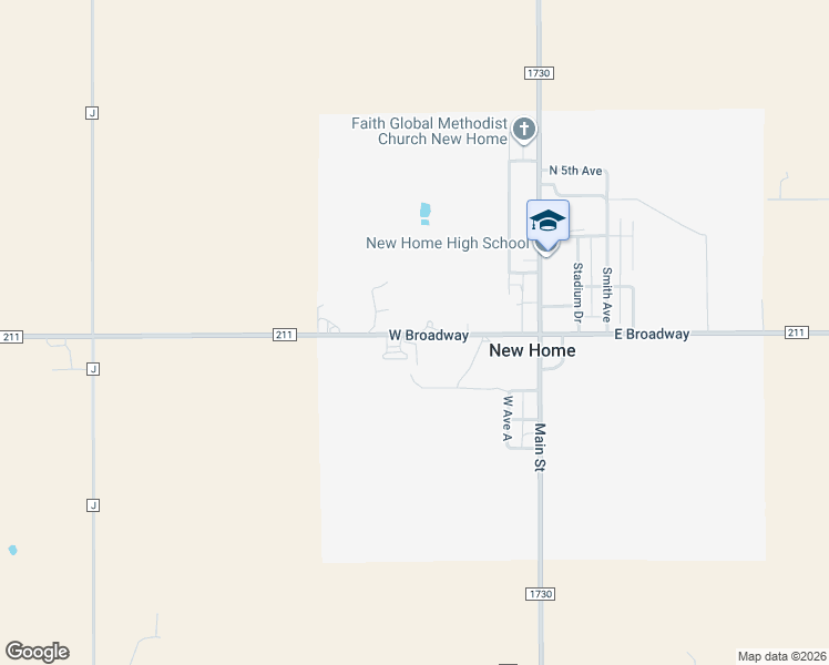 map of restaurants, bars, coffee shops, grocery stores, and more near 229 West Broadway in Tahoka