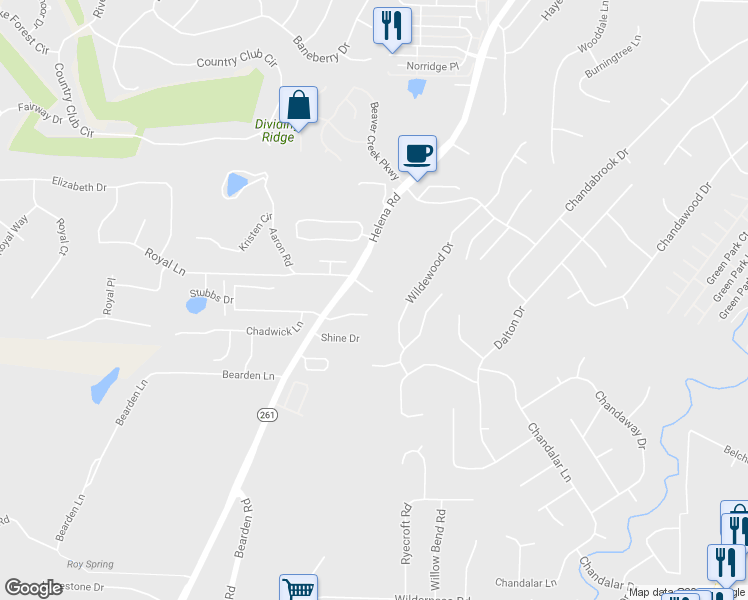 map of restaurants, bars, coffee shops, grocery stores, and more near 113 Amanda Place in Pelham