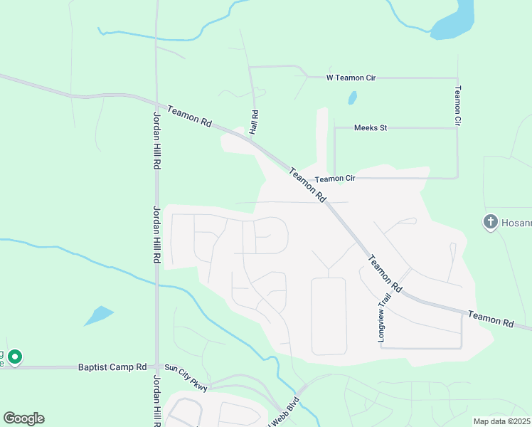 map of restaurants, bars, coffee shops, grocery stores, and more near 150 Little Gem Court in Griffin