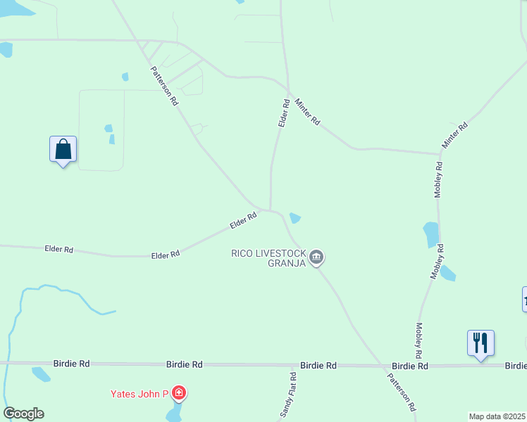 map of restaurants, bars, coffee shops, grocery stores, and more near 1284 Patterson Road in Griffin