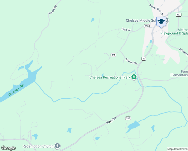 map of restaurants, bars, coffee shops, grocery stores, and more near 715 County Road 338 in Chelsea