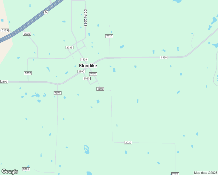 map of restaurants, bars, coffee shops, grocery stores, and more near 134 County Road 2023 in Klondike