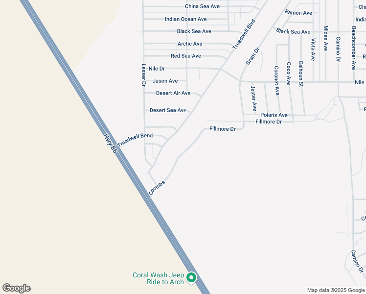 map of restaurants, bars, coffee shops, grocery stores, and more near 2735 Coombs in Thermal