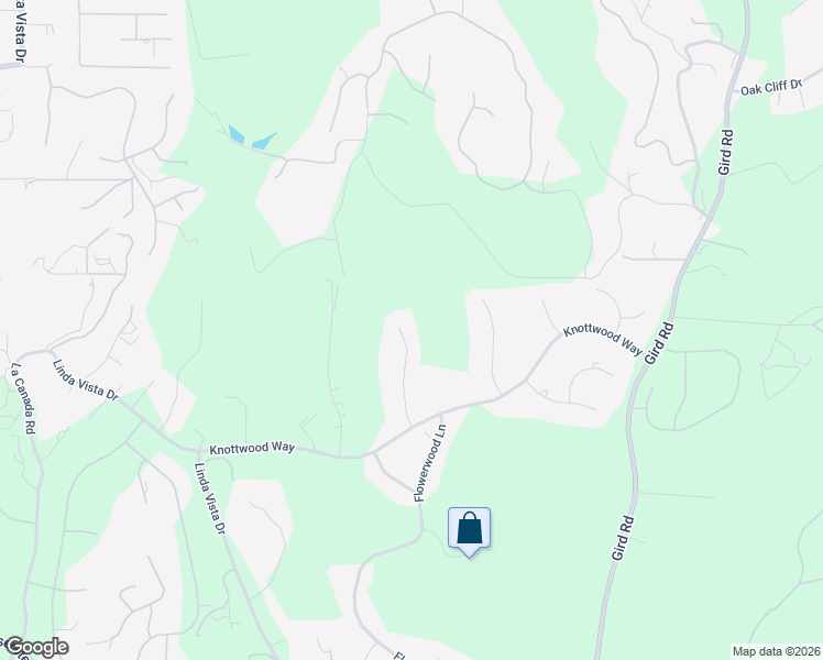 map of restaurants, bars, coffee shops, grocery stores, and more near 3522 Lancewood Way in Fallbrook