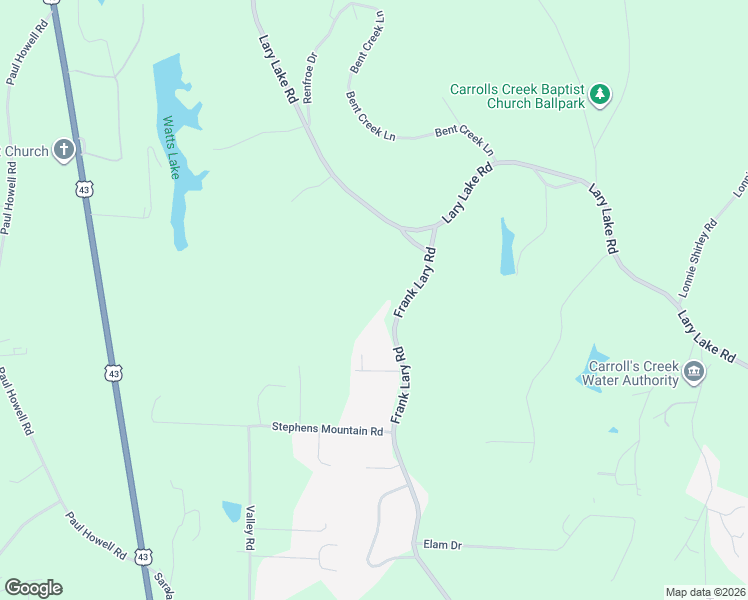 map of restaurants, bars, coffee shops, grocery stores, and more near 14338 Frank Lary Road in Northport