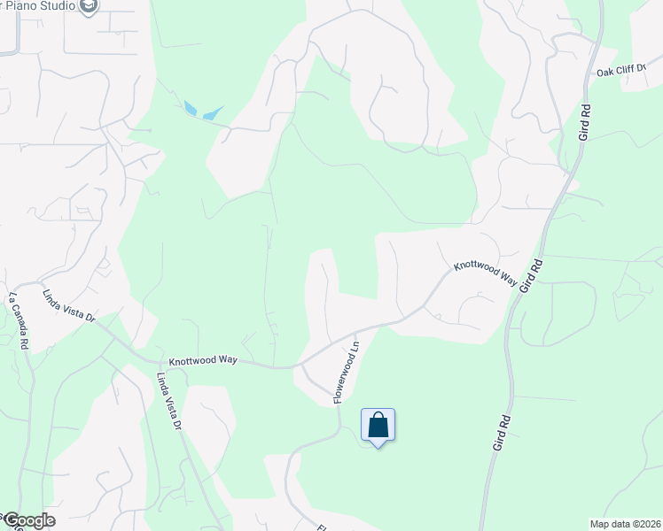 map of restaurants, bars, coffee shops, grocery stores, and more near 3522 Lancewood Way in Fallbrook