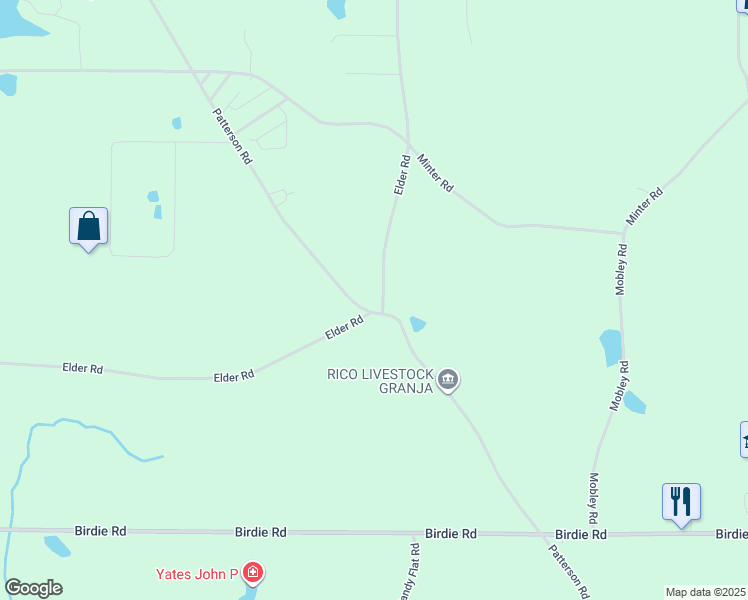 map of restaurants, bars, coffee shops, grocery stores, and more near 1284 Patterson Road in Griffin