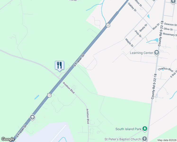 map of restaurants, bars, coffee shops, grocery stores, and more near 186 Industrial Drive in Georgetown