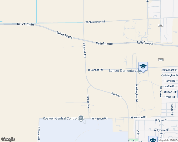 map of restaurants, bars, coffee shops, grocery stores, and more near 5601 South Sunset Avenue in Roswell