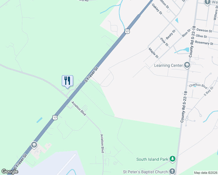 map of restaurants, bars, coffee shops, grocery stores, and more near 3003 Waterfall Way in Georgetown