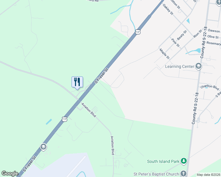 map of restaurants, bars, coffee shops, grocery stores, and more near 186 Industrial Drive in Georgetown