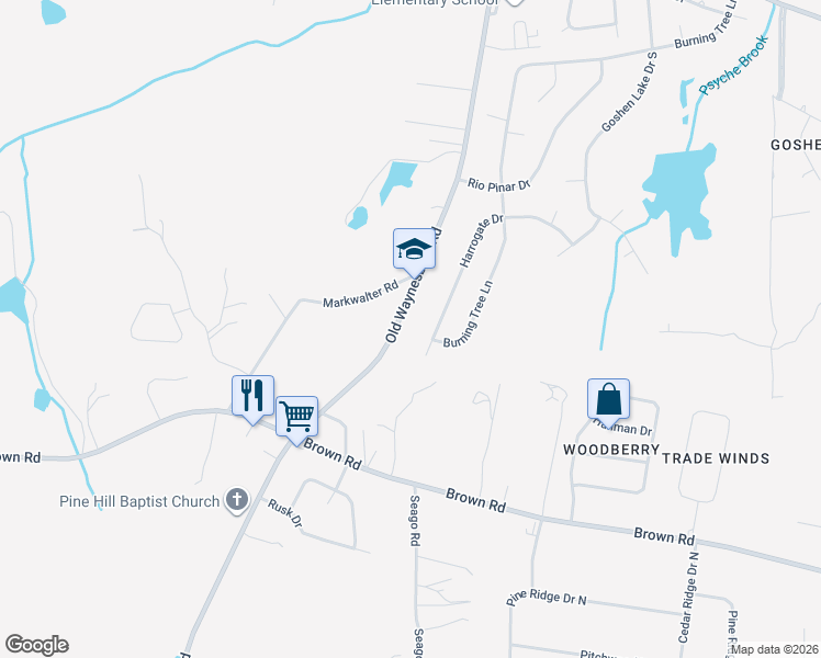 map of restaurants, bars, coffee shops, grocery stores, and more near 4128 Old Waynesboro Road in Hephzibah
