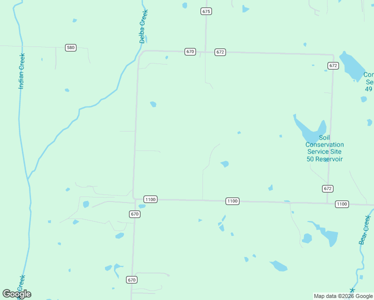map of restaurants, bars, coffee shops, grocery stores, and more near 14991 County Road 1100 in Blue Ridge