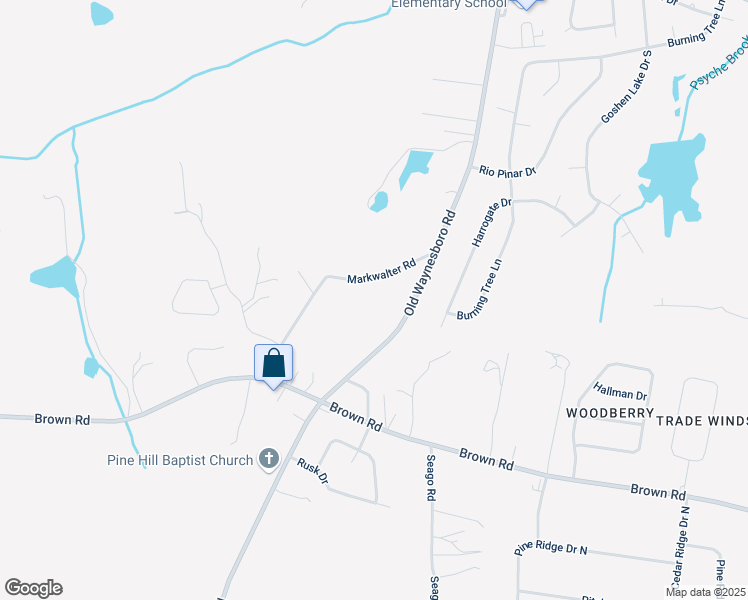 map of restaurants, bars, coffee shops, grocery stores, and more near 4122 Markwalter Road in Hephzibah