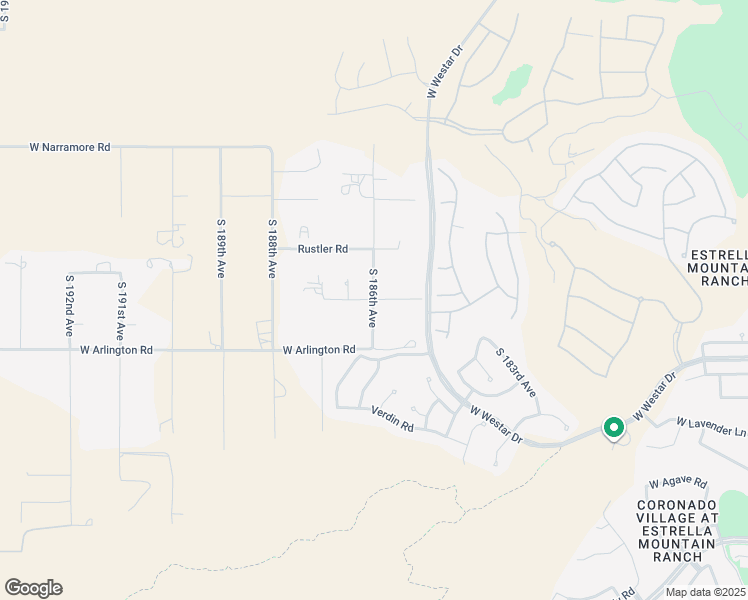 map of restaurants, bars, coffee shops, grocery stores, and more near 12803 South 186th Avenue in Buckeye