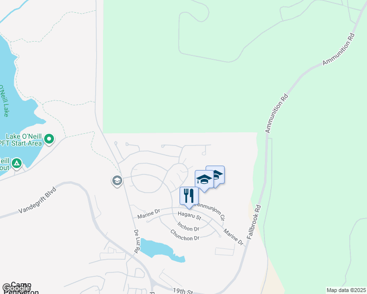 map of restaurants, bars, coffee shops, grocery stores, and more near 802 Pohang Drive in Oceanside