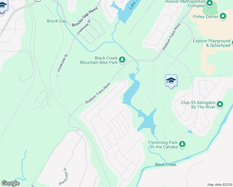 map of restaurants, bars, coffee shops, grocery stores, and more near 2056 Nunnally Pass in Hoover