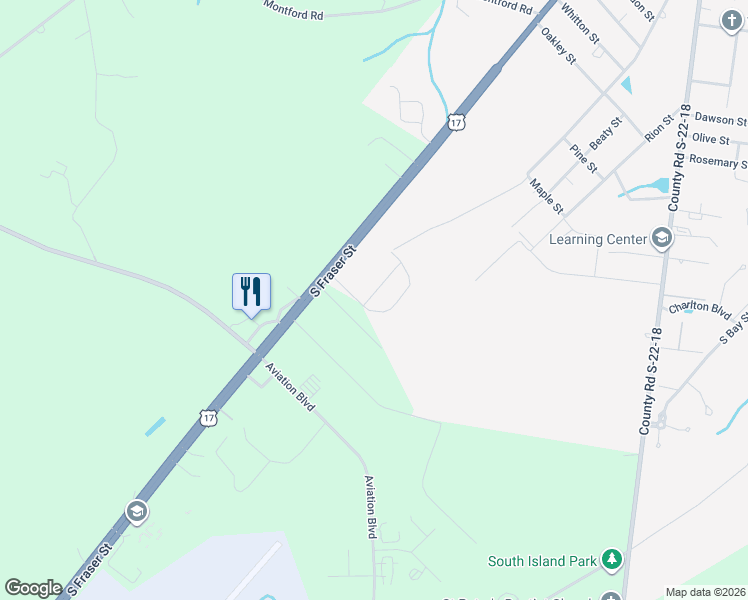 map of restaurants, bars, coffee shops, grocery stores, and more near 186 Industrial Drive in Georgetown