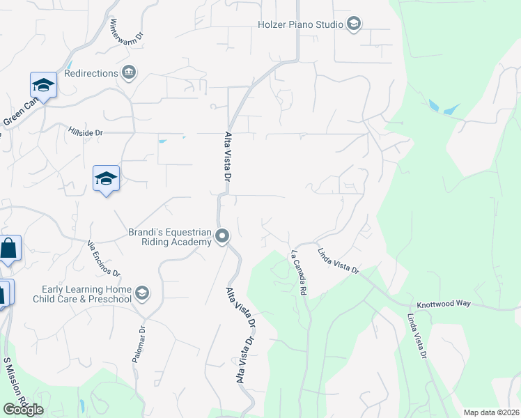 map of restaurants, bars, coffee shops, grocery stores, and more near 1905 Vista Del Norte in Fallbrook