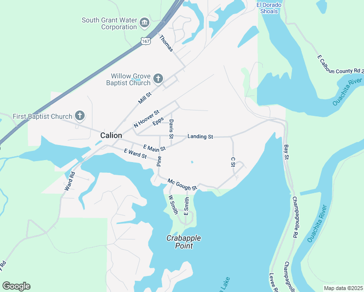 map of restaurants, bars, coffee shops, grocery stores, and more near 509 East Main Street in Calion