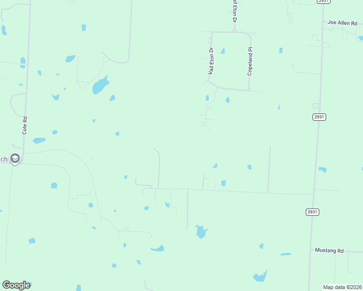 map of restaurants, bars, coffee shops, grocery stores, and more near 12070 Bell Road in Pilot Point