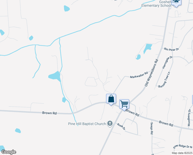 map of restaurants, bars, coffee shops, grocery stores, and more near 1057 Cedarview Circle in Hephzibah