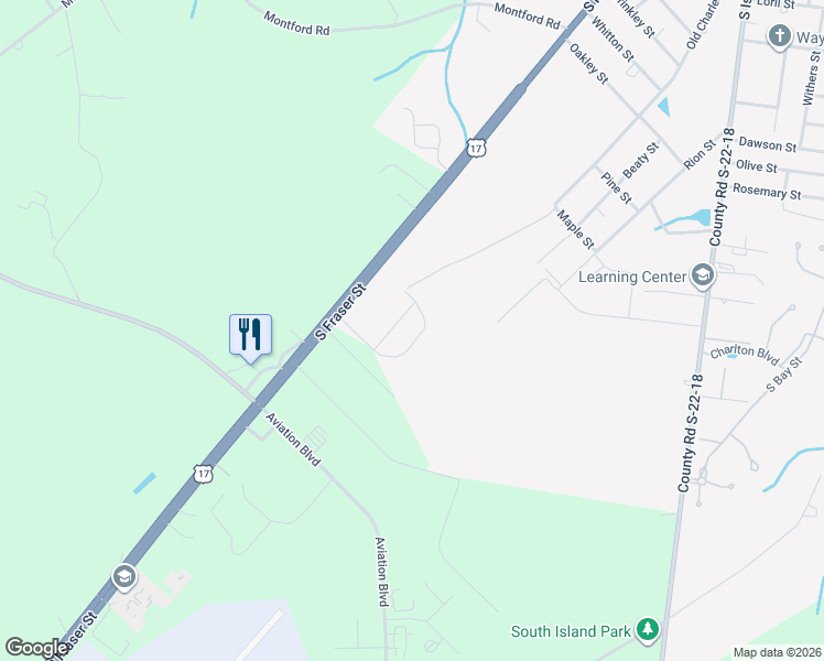 map of restaurants, bars, coffee shops, grocery stores, and more near 186 Industrial Drive in Georgetown
