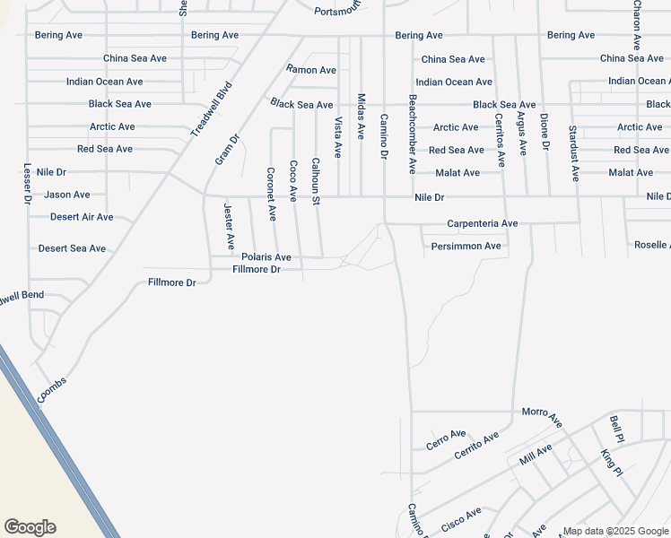 map of restaurants, bars, coffee shops, grocery stores, and more near 2 Fillmore Drive in Thermal