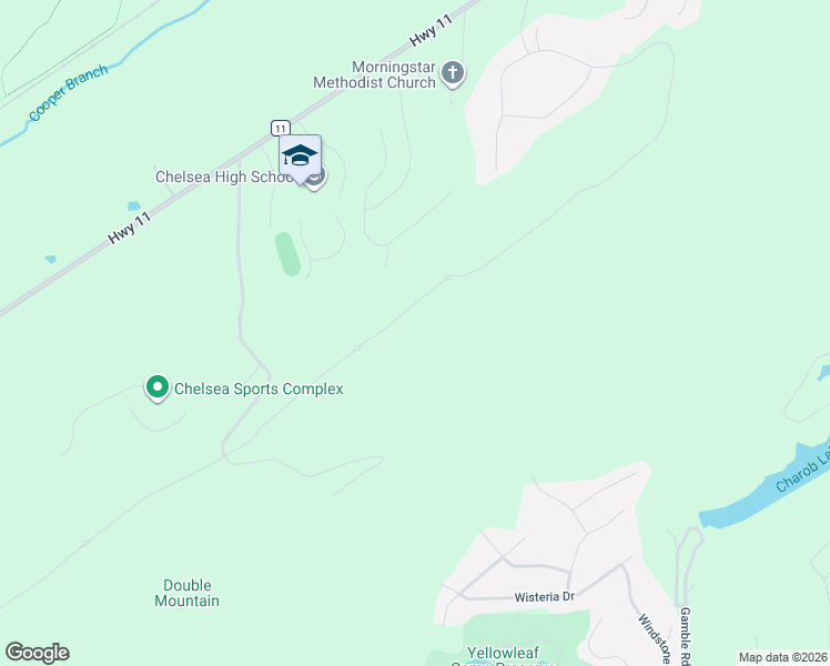 map of restaurants, bars, coffee shops, grocery stores, and more near Oakridge Way in Chelsea